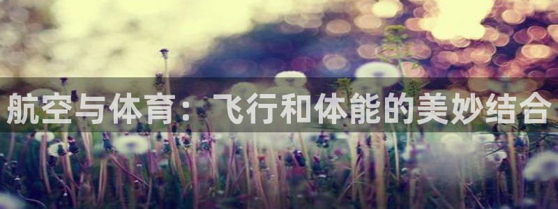 中欧体育网页版：航空与体育：飞行和体能的美妙结合