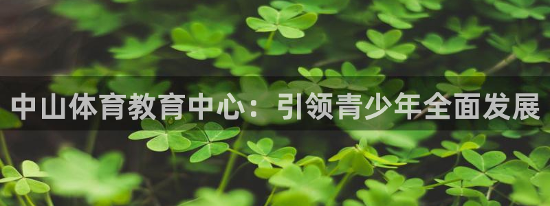 中欧体育官网：中山体育教育中心：引领青少年全面发展